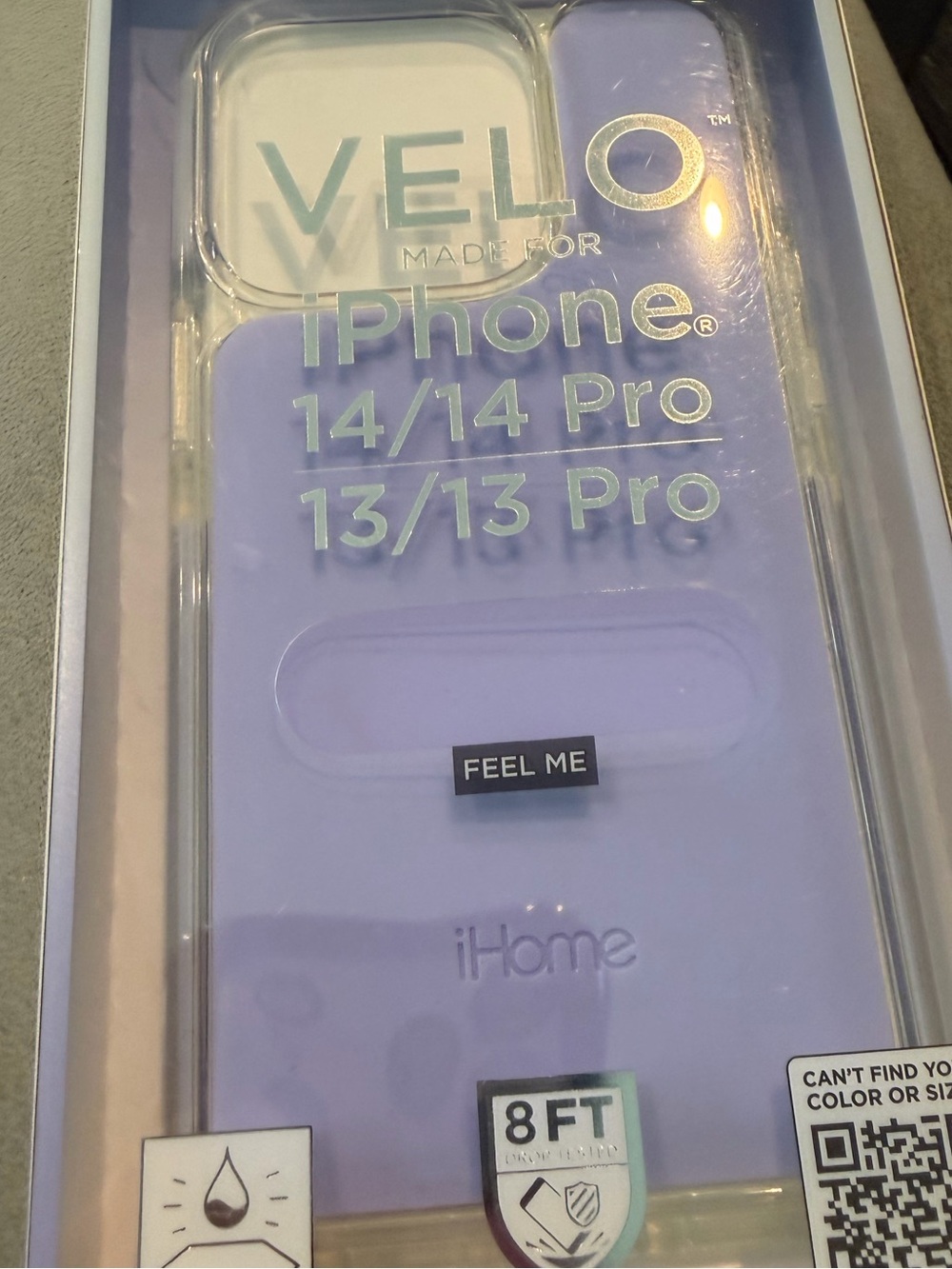 iHome Velo Silicone iPhone Case in Lavender
